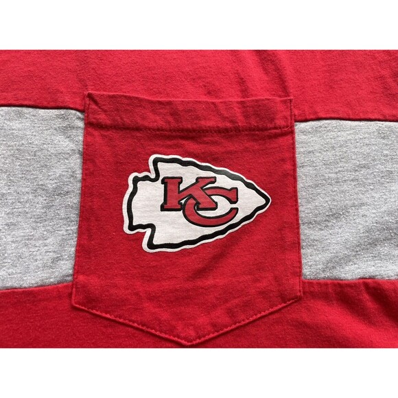 Kansas City Chiefs Fanatics 3XL Red Pocket T-Shirt NFL - Picture 2 of 5